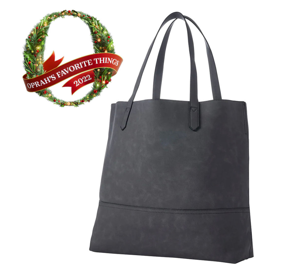Black Suede Taylor Tote