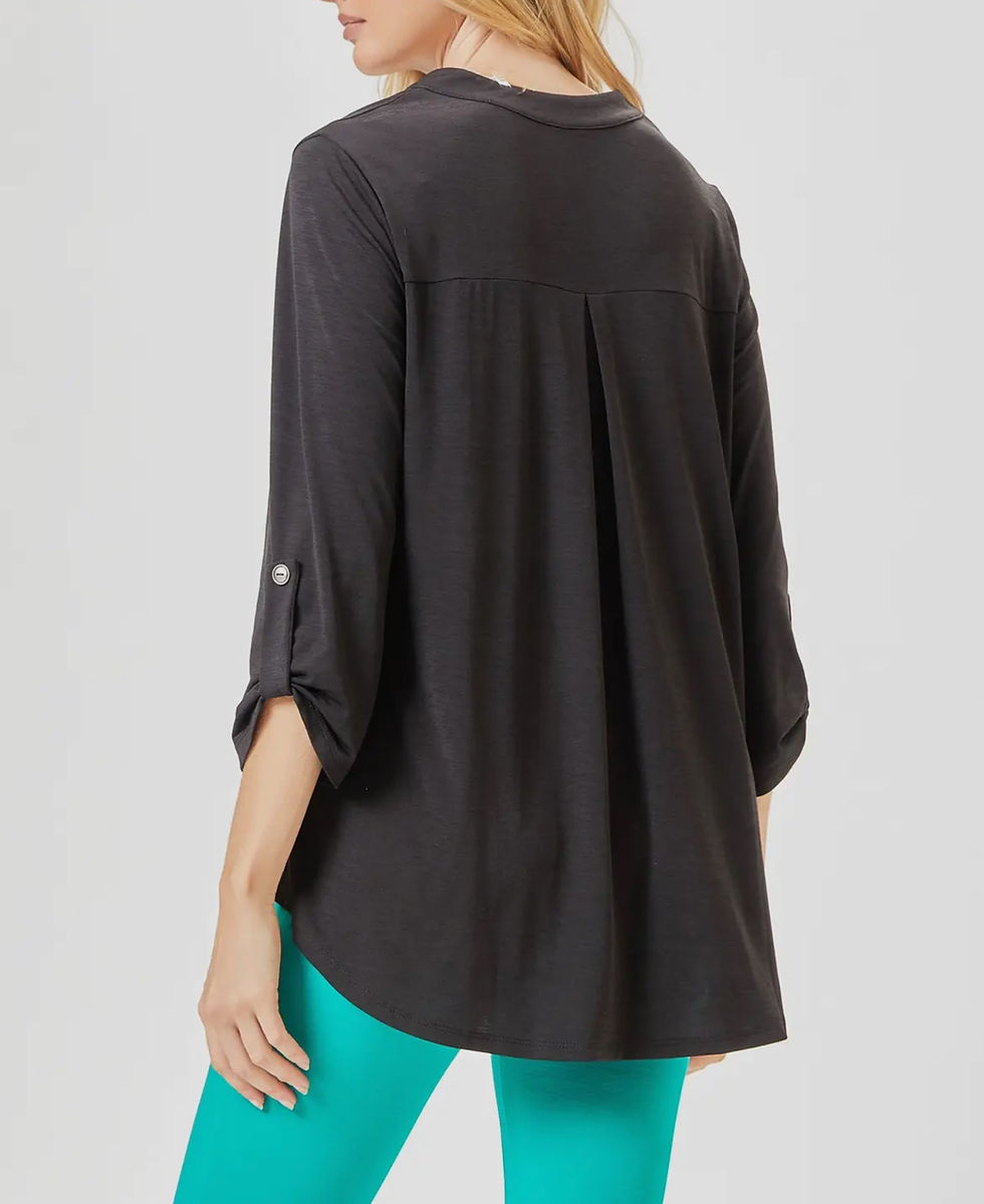 Thumbnail: Black Lizzy 3/4 Sleeve Blouse