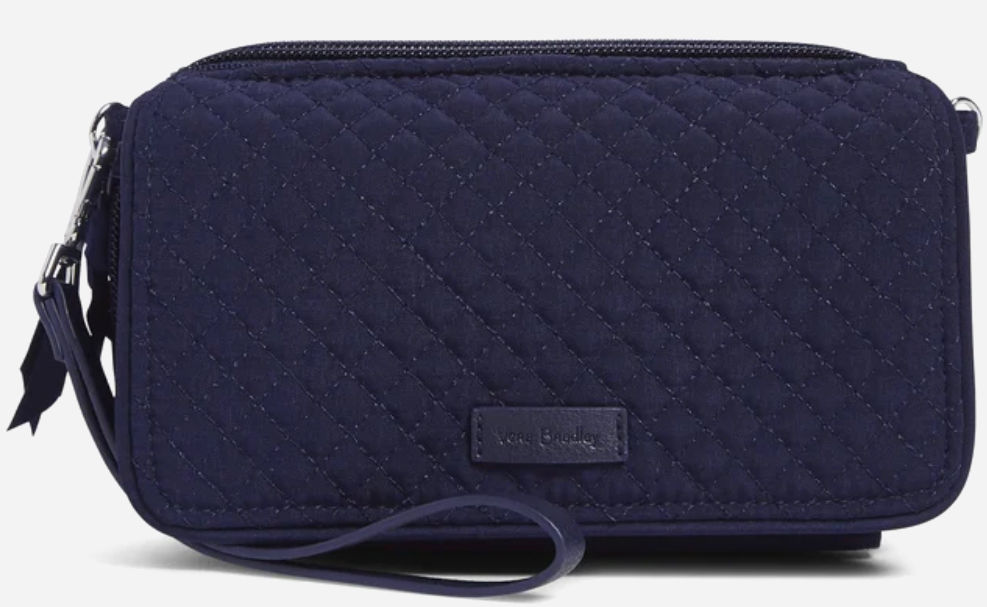 Vera Bradley RFID All in one Crossbody- Classic Navy