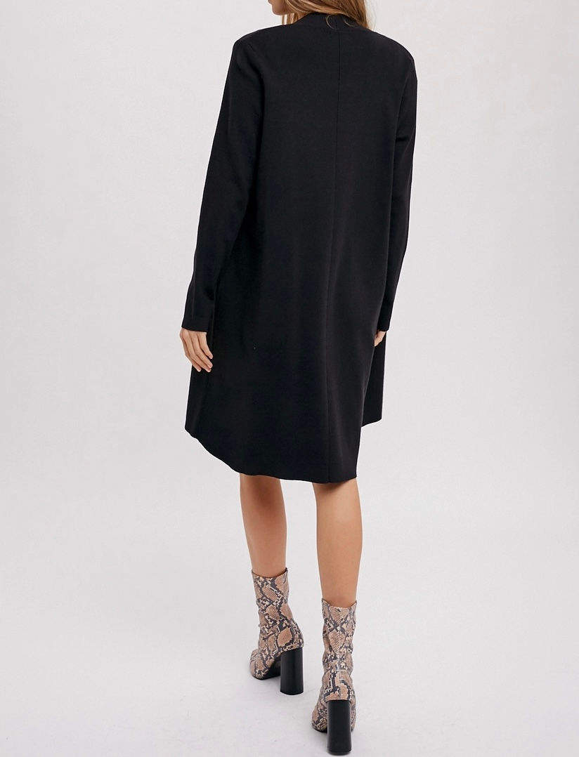 Thumbnail: Black Drape Collar Cardigan