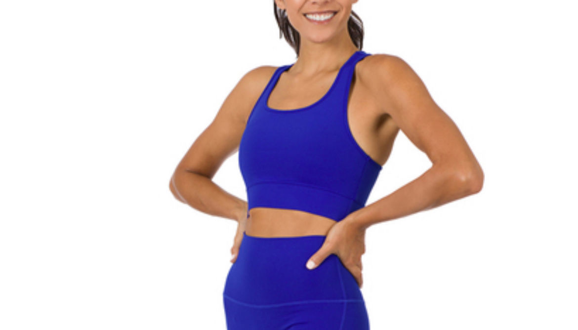 Bright Blue Athletic Racerback Tank