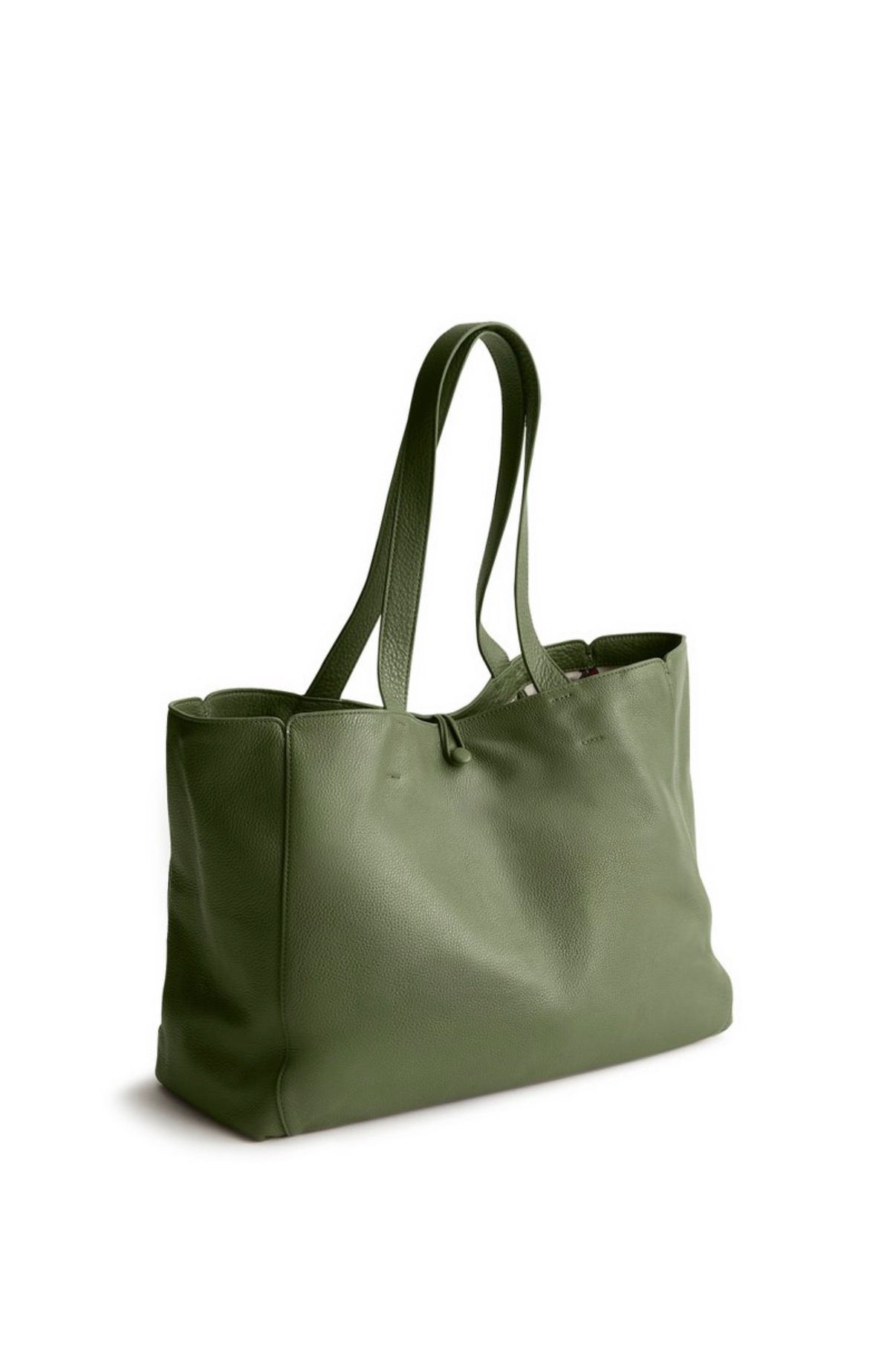 Vera Bradley Bronze Green Genuine Leather Hathaway Tote