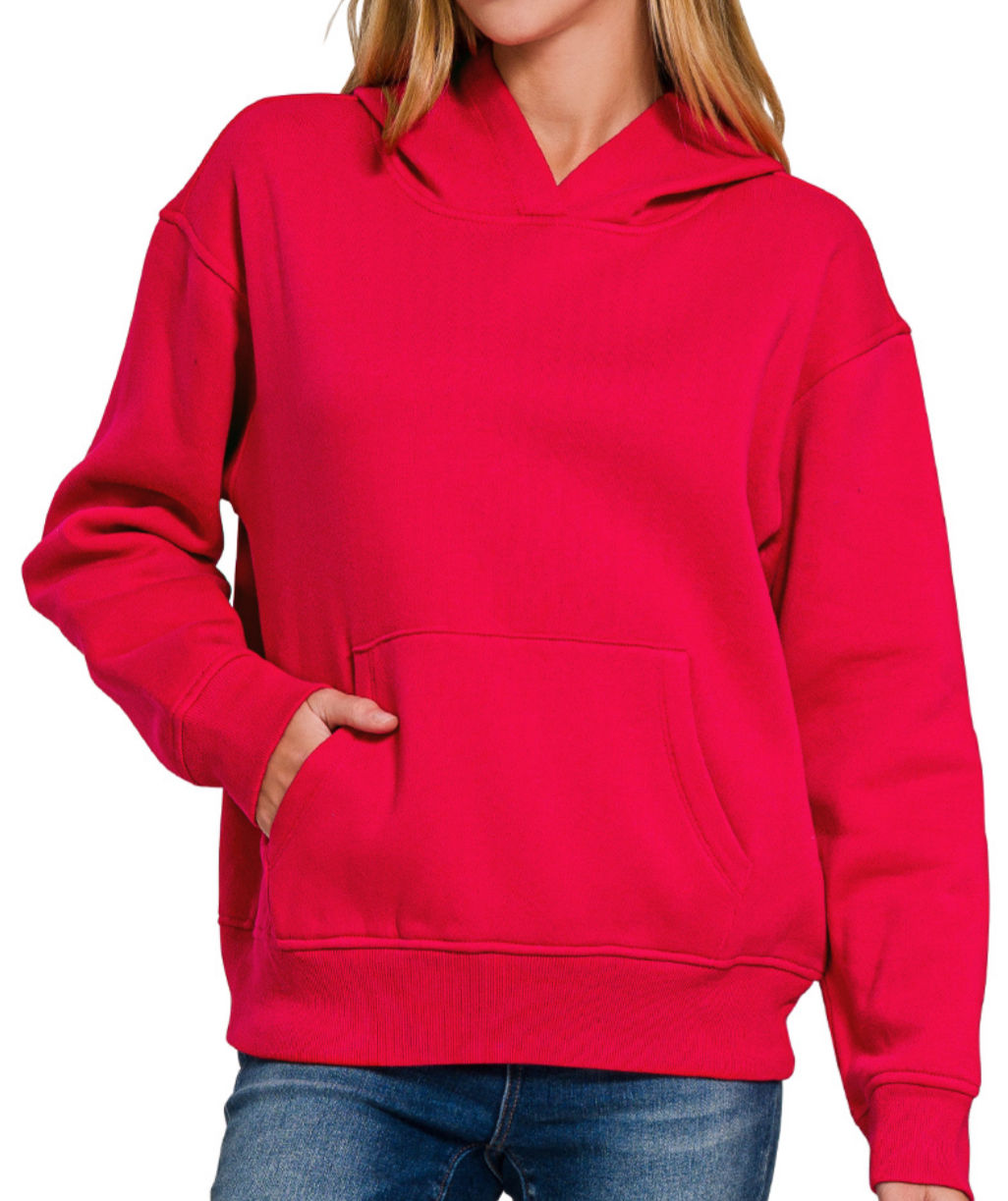 Ruby Fleece Hoodie with Kangaroo Pocket