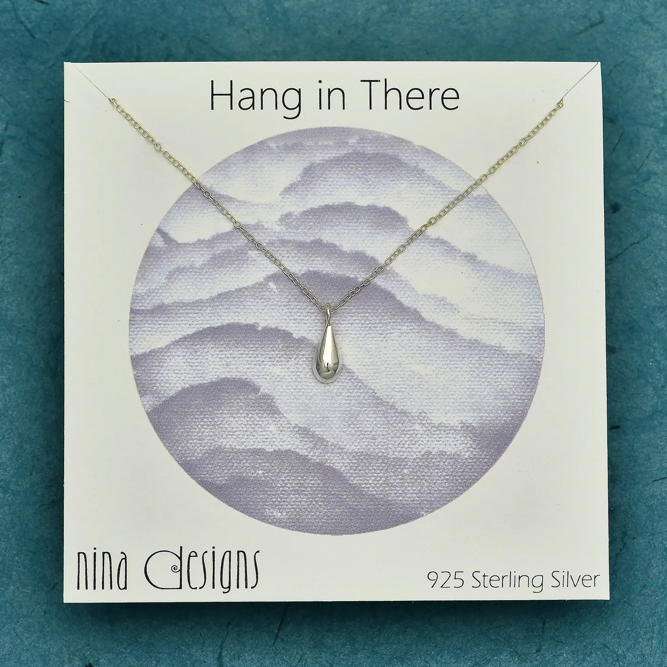 Sterling Silver 18” Teardrop Necklace