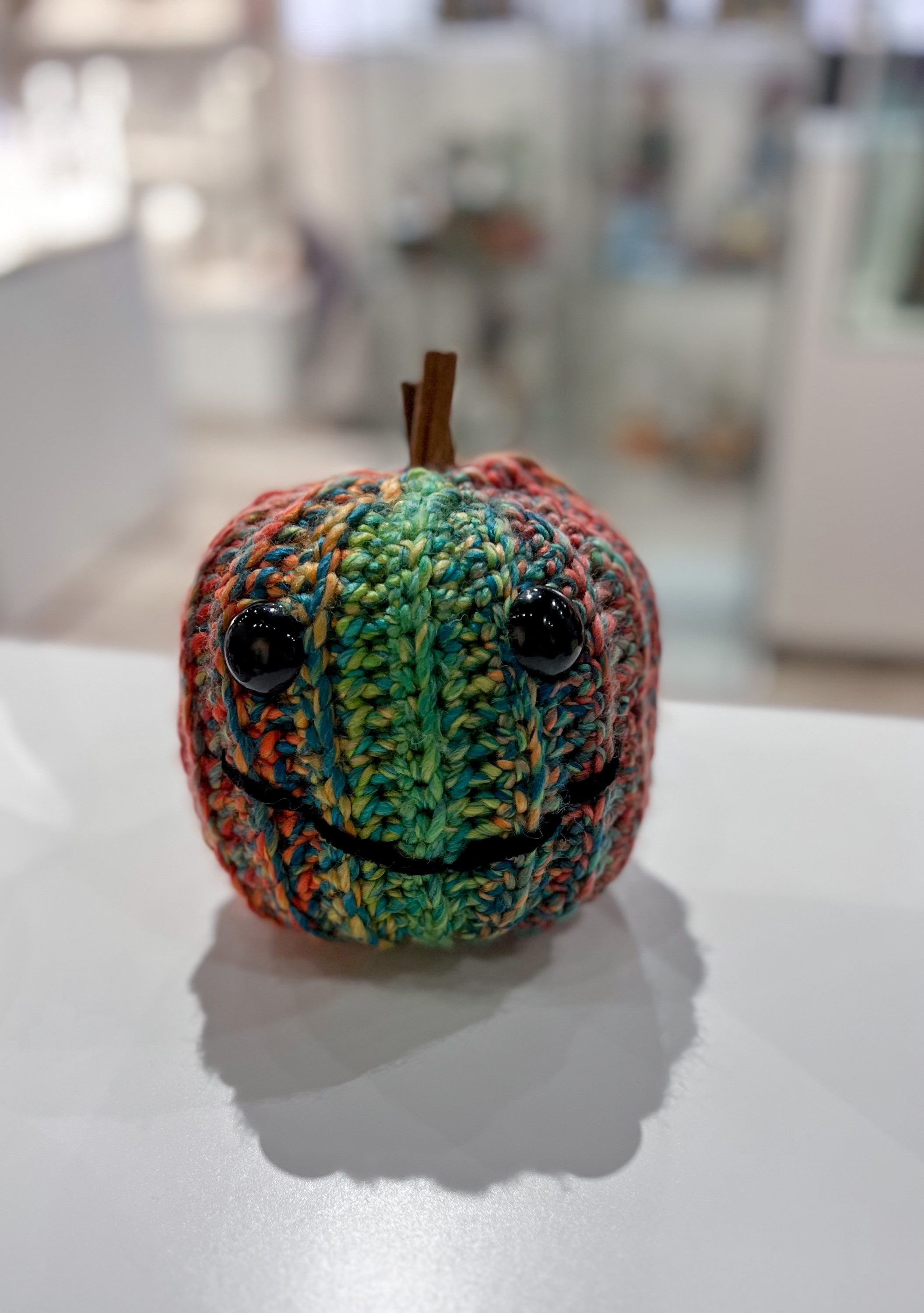 Hand Crocheted Rainbow Pumpkin