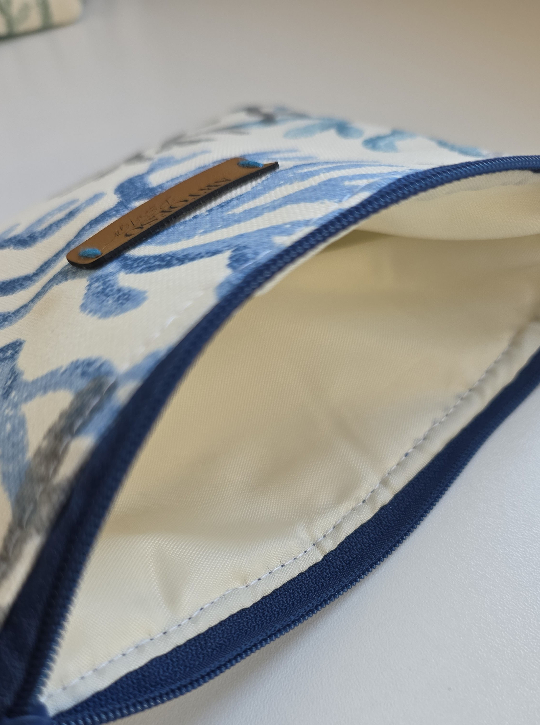 Minibag - Marine Collection - Smal ToteBag Organizer, Handmade Coin Bag with Pastel Coral Design