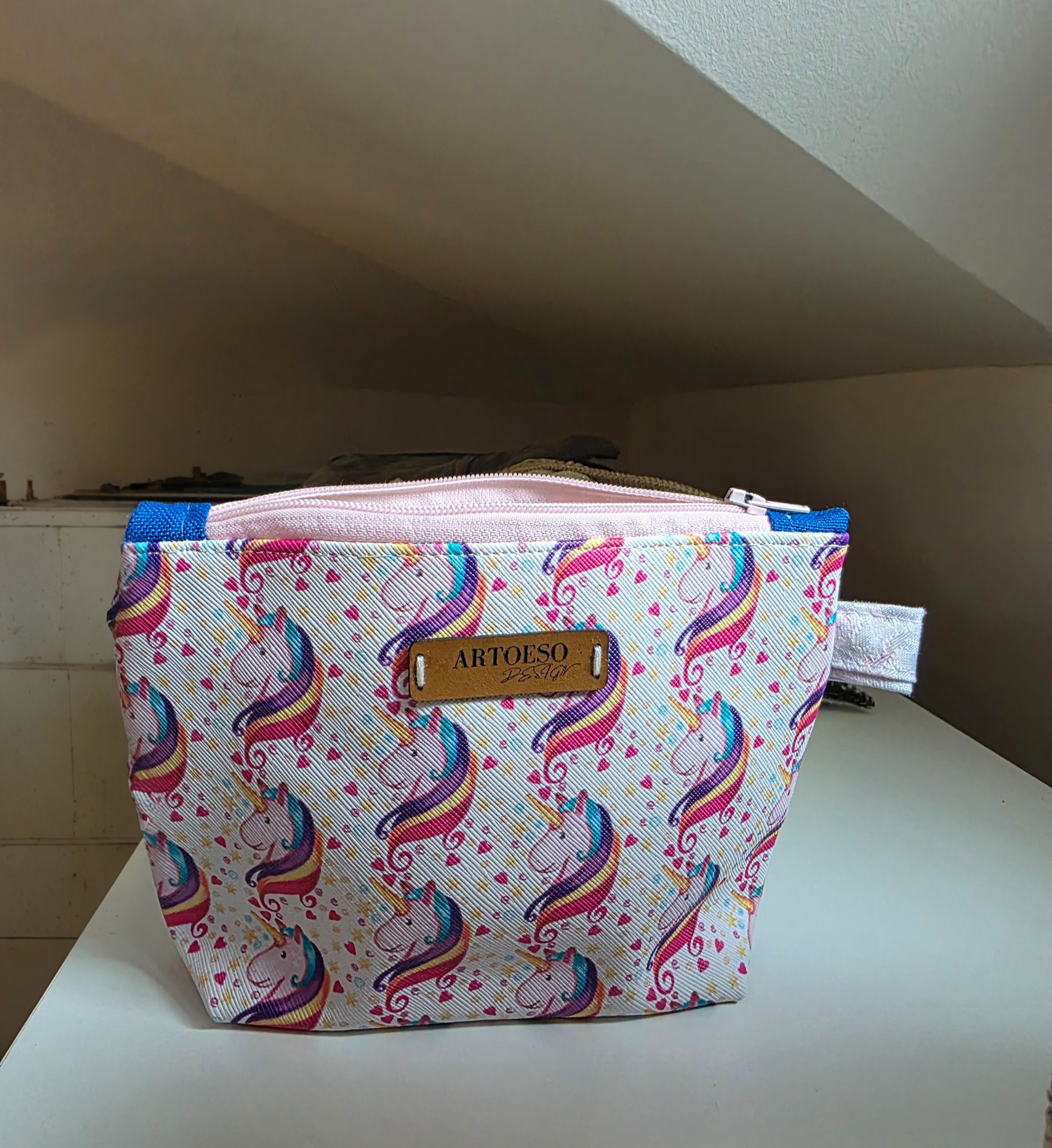 Minibag Unicorn-Rainbow Pink Big - Küçük Hanımların El Çantas