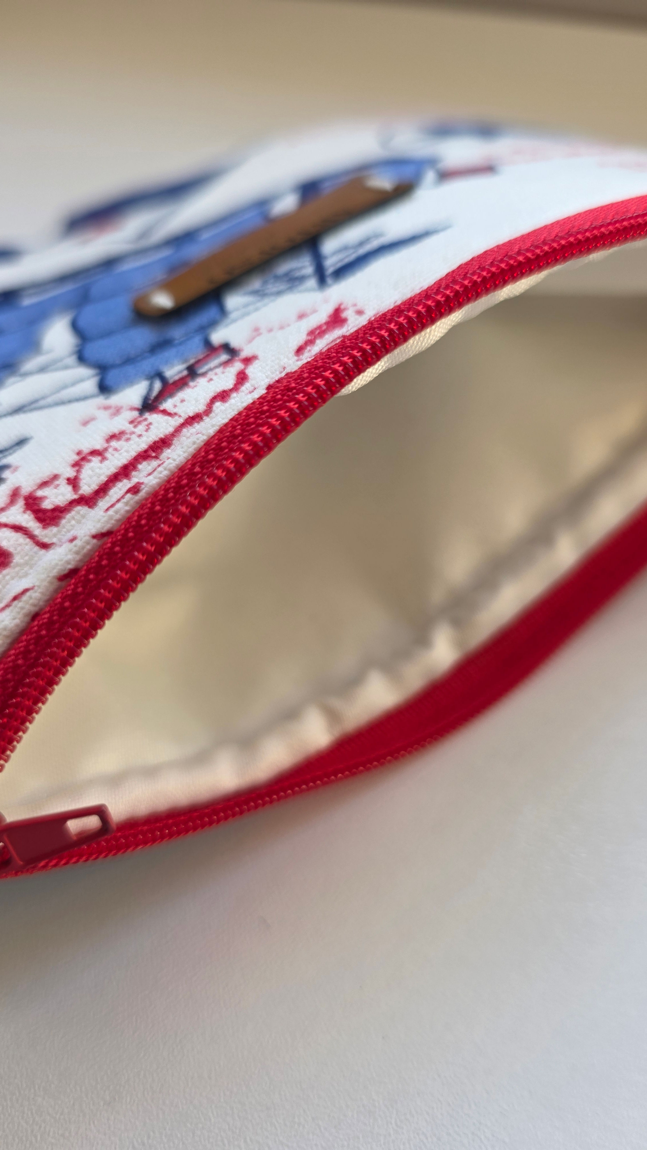 Minibag - Marine Collection - Travel, Toiletry, Cosmetic & Makeup - Vintage Maritime Clutch Bag
