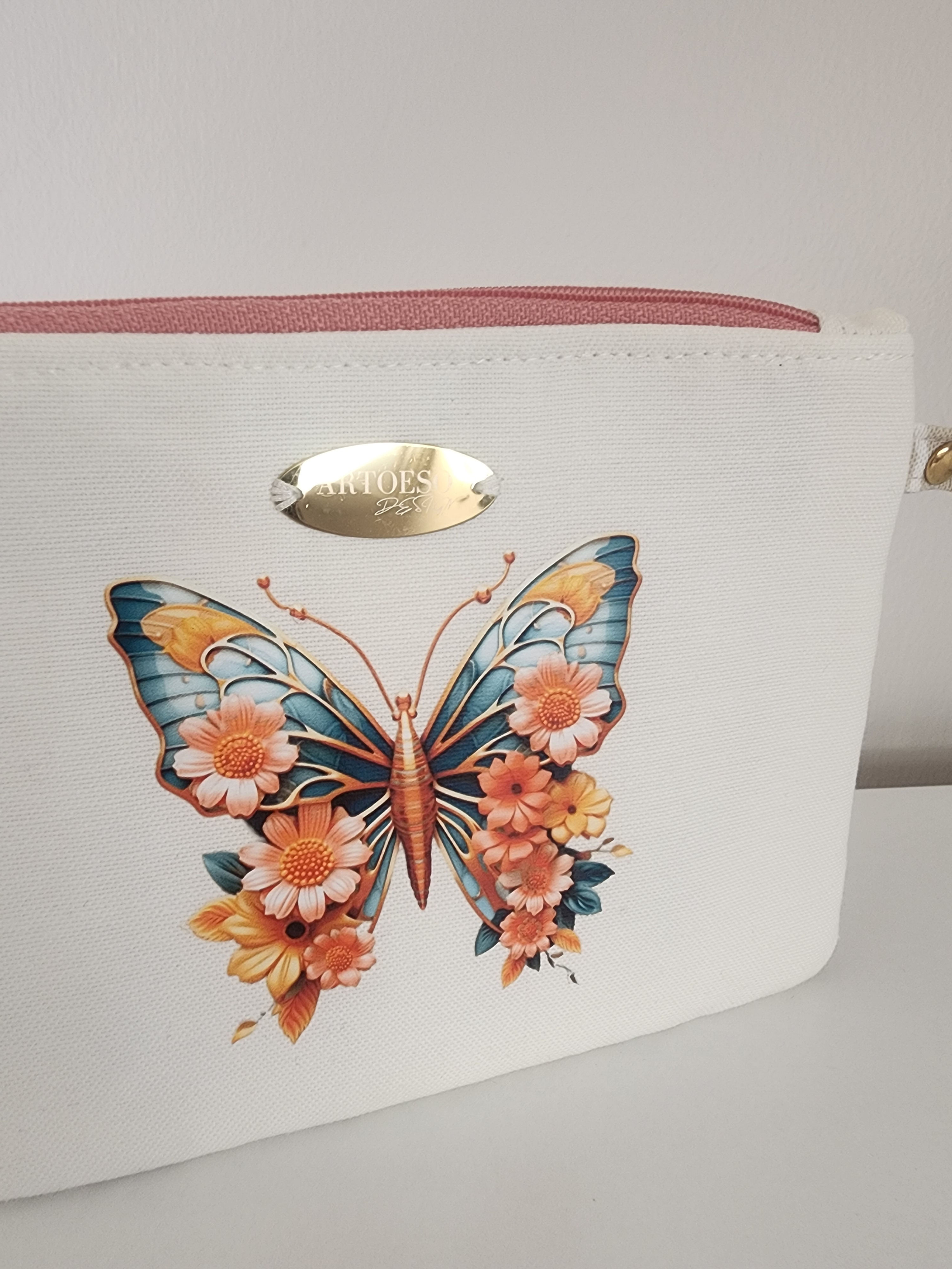 Minibag - Kelebek Koleksiyonu - Pembe Küçük El Çantası
