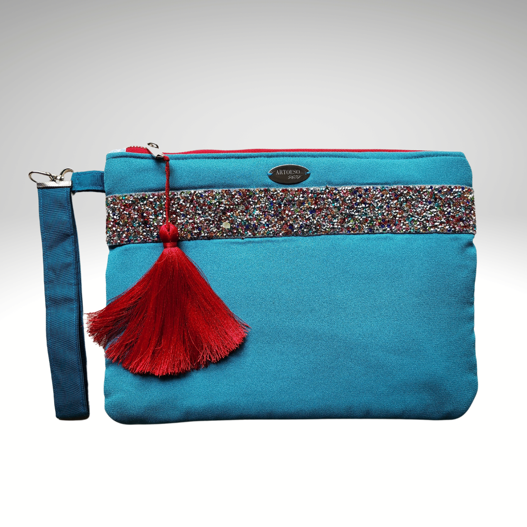 Clutch Bag: Sparkling Blue