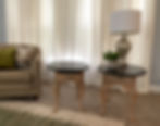 Thumbnail: Charcoal & Wood End Tables (Set of 2)