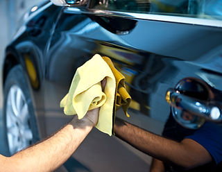 Hand Cleaning Car