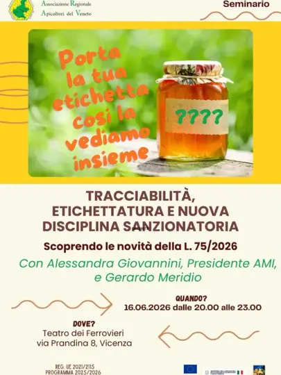 Tracciabilità, etichettatura e nuova disciplina sanzionatoria - Vicenza 16 giugno 2026