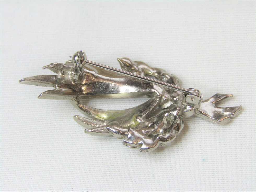 Thumbnail: Vintage Marcasite Posy Brooch
