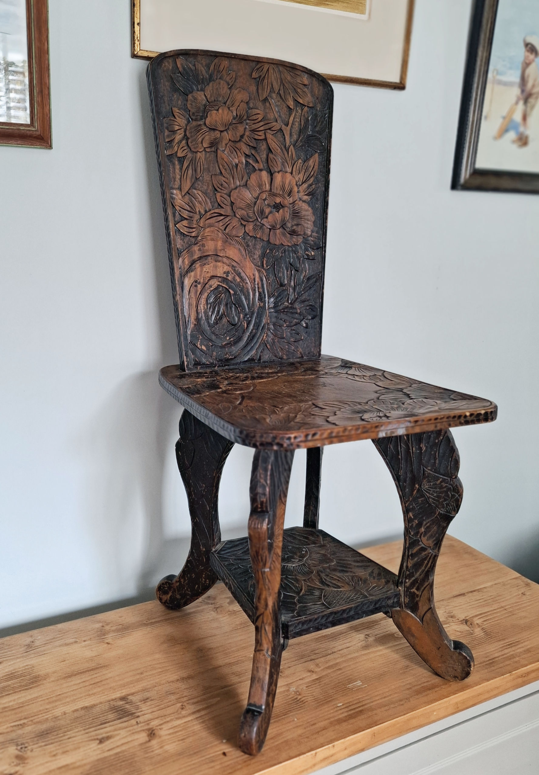Antique Japanese Chair as retailed by Liberty's