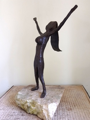 Modernist Wrought Iron Bronzed Nude | Rod's Curiosities