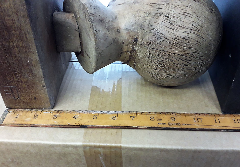 Thumbnail: Unusual Carved Wooden Babies Bust