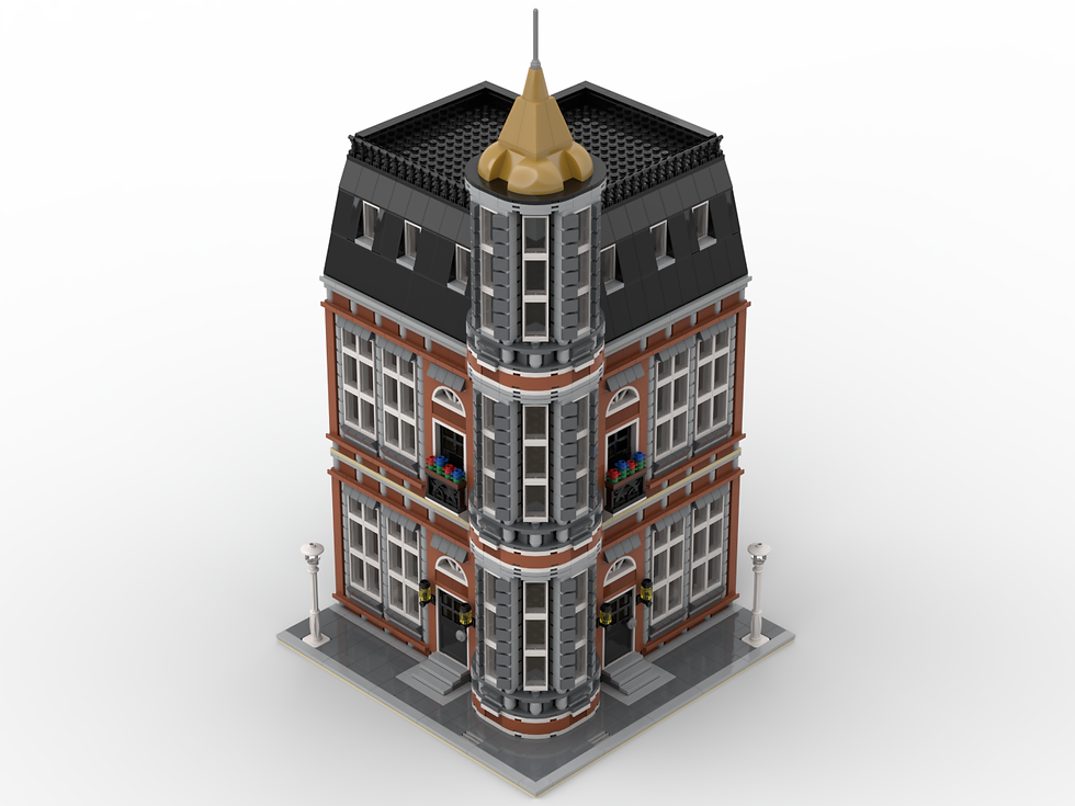 LEGO® Custom MOC Instructions: Orange Corner Modular