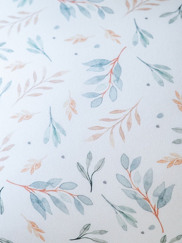 תמונה ממוזערת: פוף טיפה מעוצב 85\125 ● שוקו נוגט+שנהב פנינה • הדפס עלים