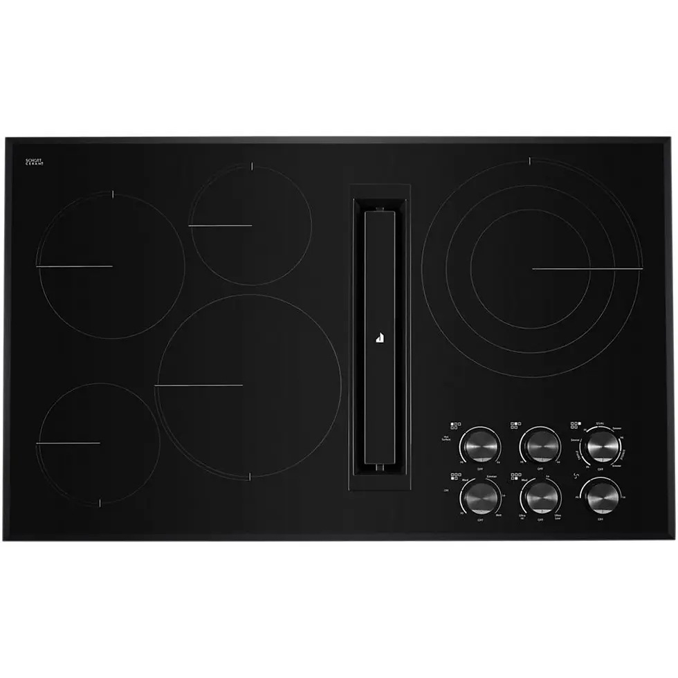 JennAir 36 Inch Downdraft Electric Cooktop with 5 Element Burners