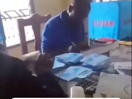 ELECAM officials caught on Camera stuffing ballot boxes in Widikum Sub division in Batibo.