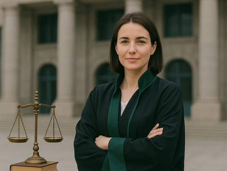 “Bursa adliye binası önünde cübbe giymiş bir avukat”