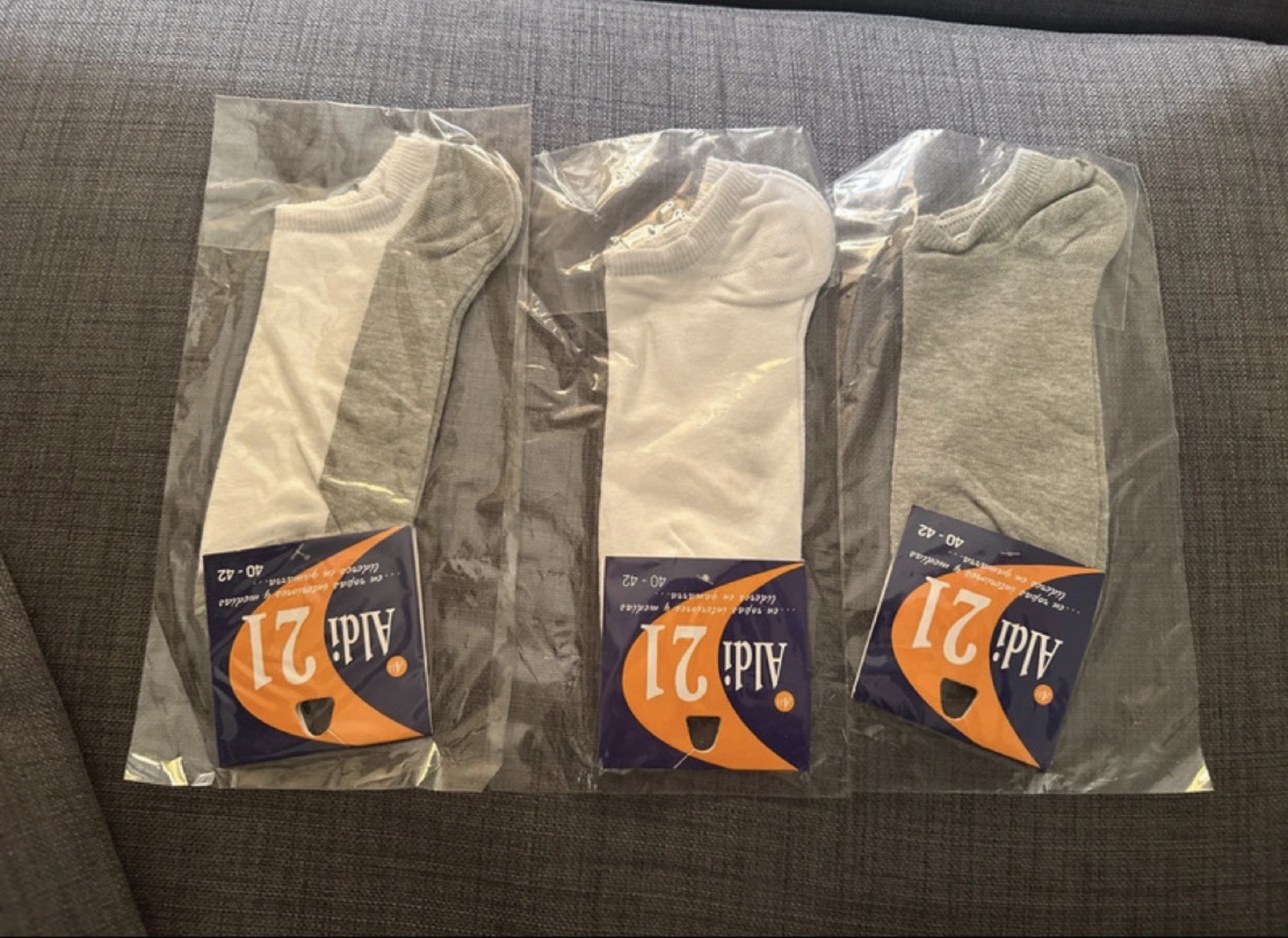 3 paires de Chaussettes 100% coton
