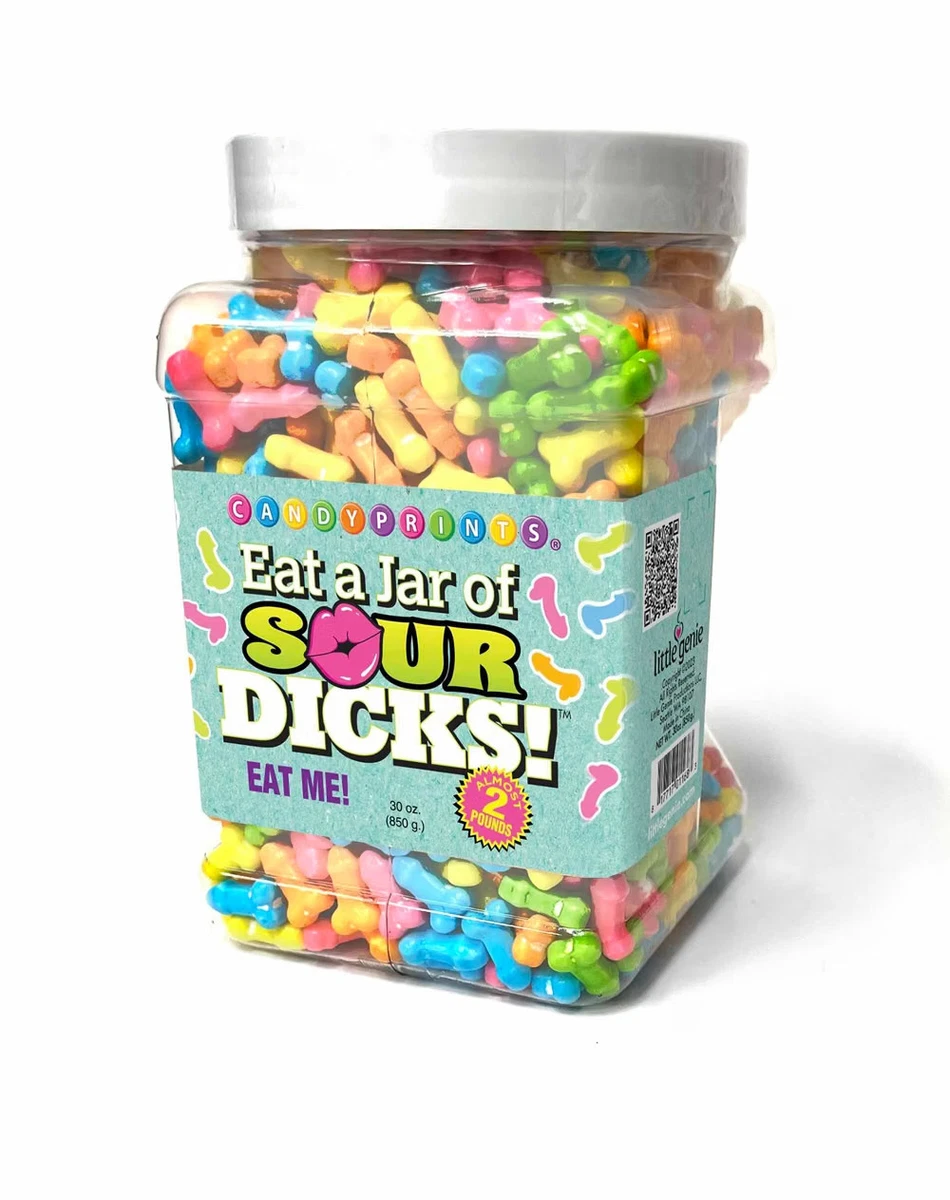 Jar of sour dicks candy