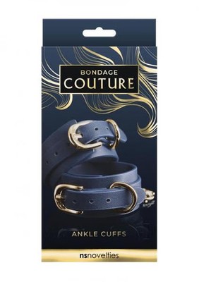 Bondage Couture - Blue Leather Ankle Cuff