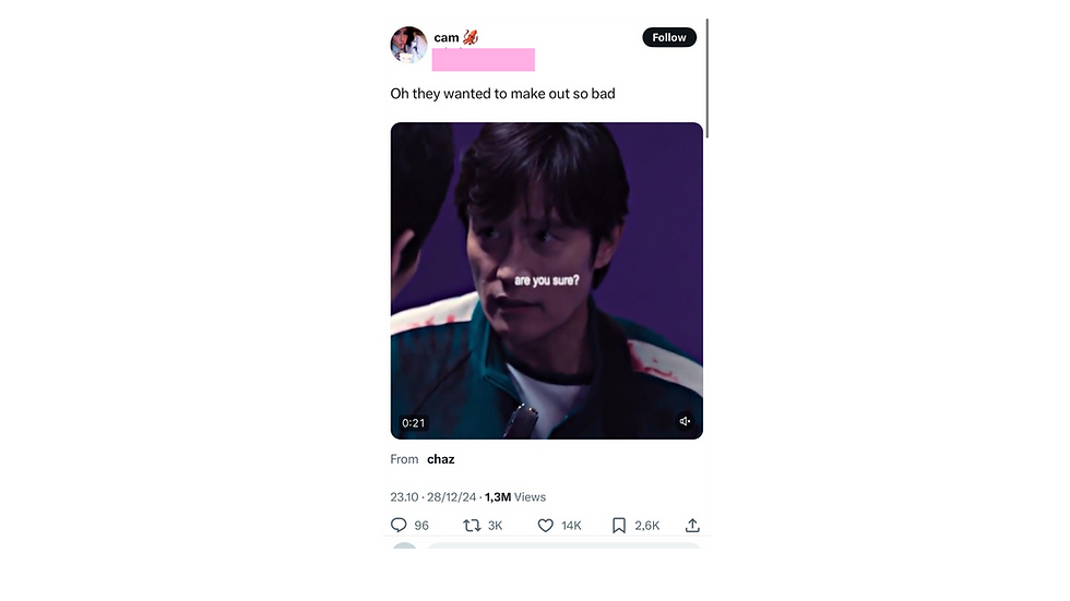 One of the #GiHunXFrontMan viral content by fans.