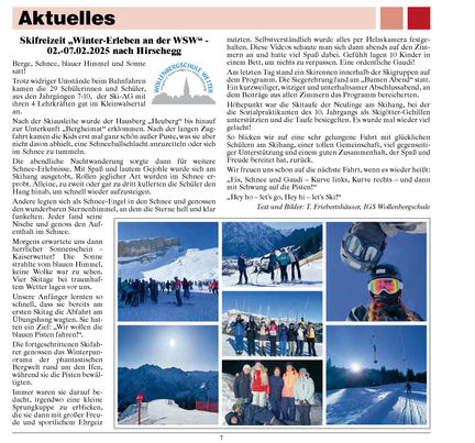 Skifreizeit „Winter-Erleben"