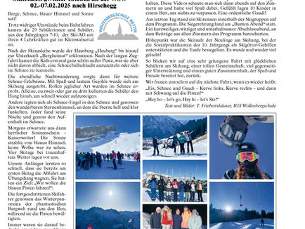 Skifreizeit „Winter-Erleben"