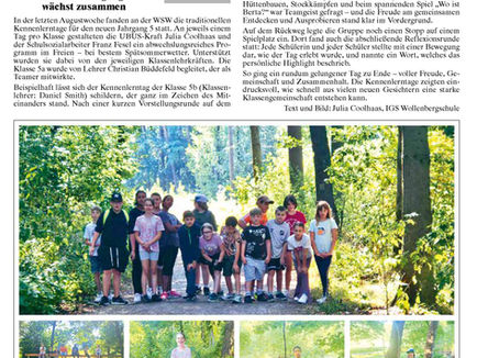 Kennenlerntage im Jahrgang 5