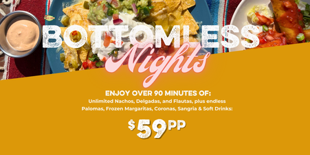 Bottomless Nights at Taco Bill – 90 Minutes of Unlimited Fun! (October 2024 - January 2025)