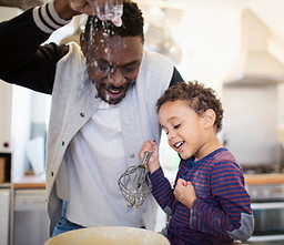 Father and Son Baking