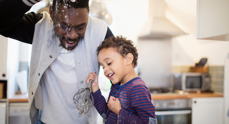 Father and Son Baking