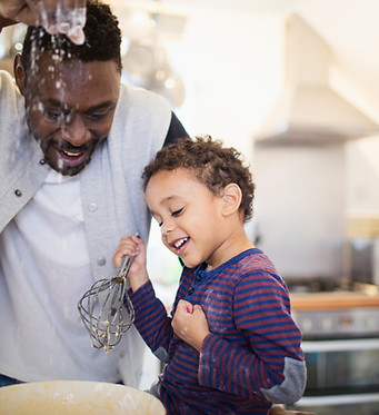 Father and Son Baking