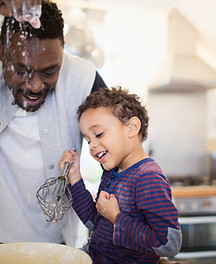 Father and Son Baking