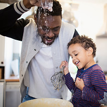 Father and Son Baking