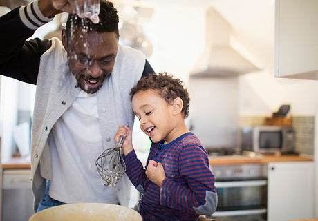 Father and Son Baking