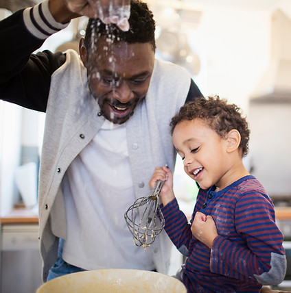 Father and Son Baking