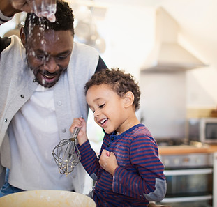 Father and Son Baking