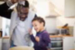 Father and Son Baking