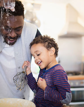 Father and Son Baking