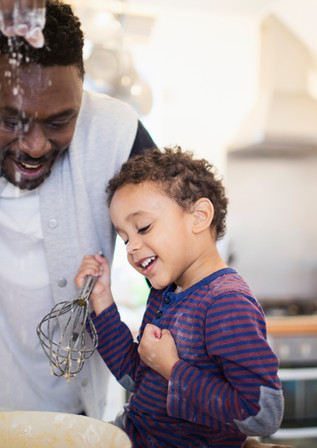 Father and Son Baking