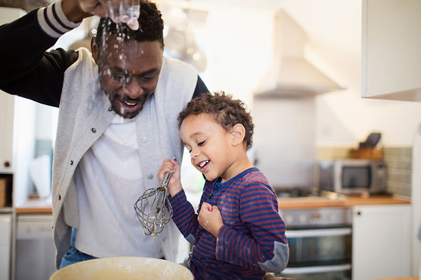 Father and Son Baking