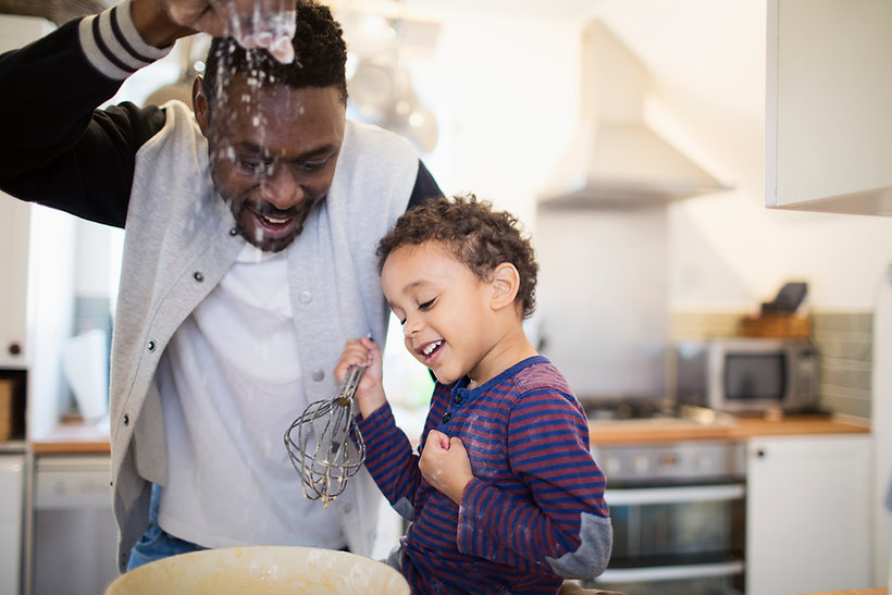 Father and Son Baking
