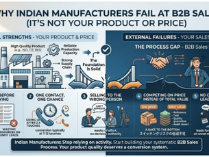 "Why Indian Manufacturers Fail at B2B Sales (It's Not Your Product or Price)"