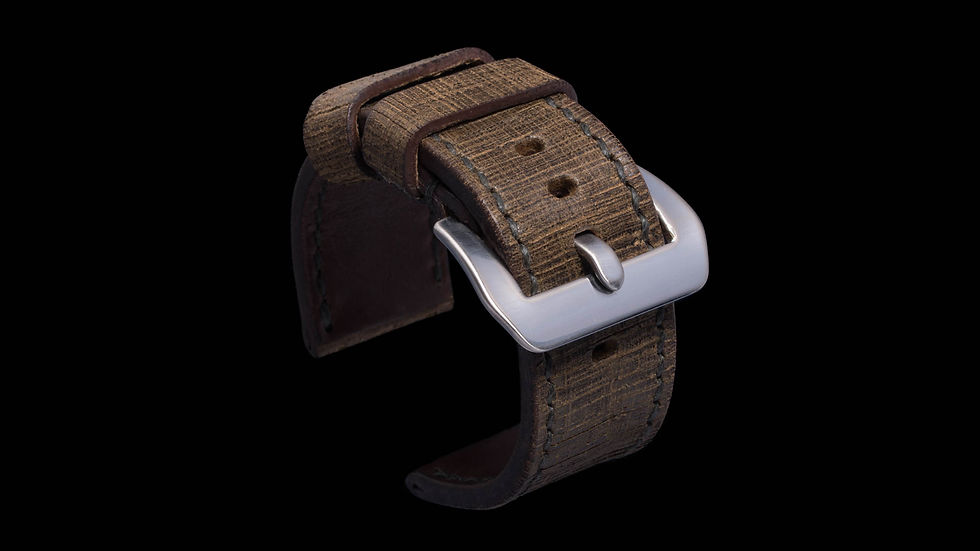Thumbnail: Wotancraft - Premium cowhide leather watch strap, size 22-24mm, model STE001