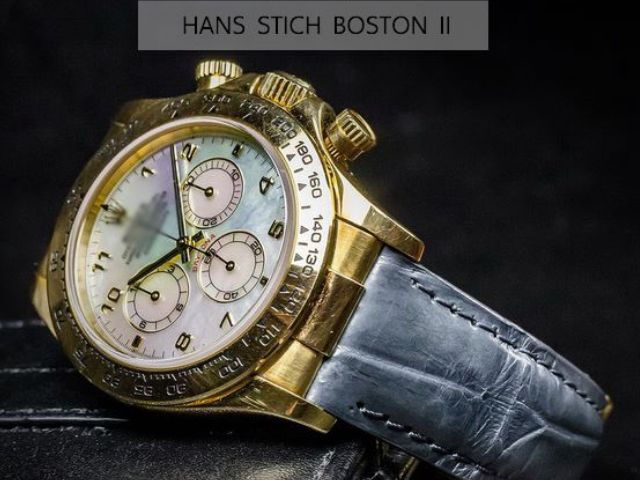 ภาพขนาดย่อ: สายนาฬิกาหนังจระเข้  รุ่น Boston II